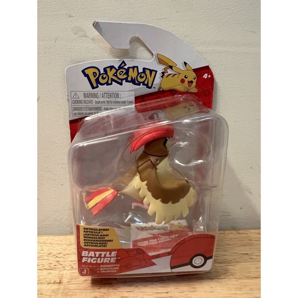 Pokemon Pidgeotto Battle Figure 3" Jazwares NEW Sealed